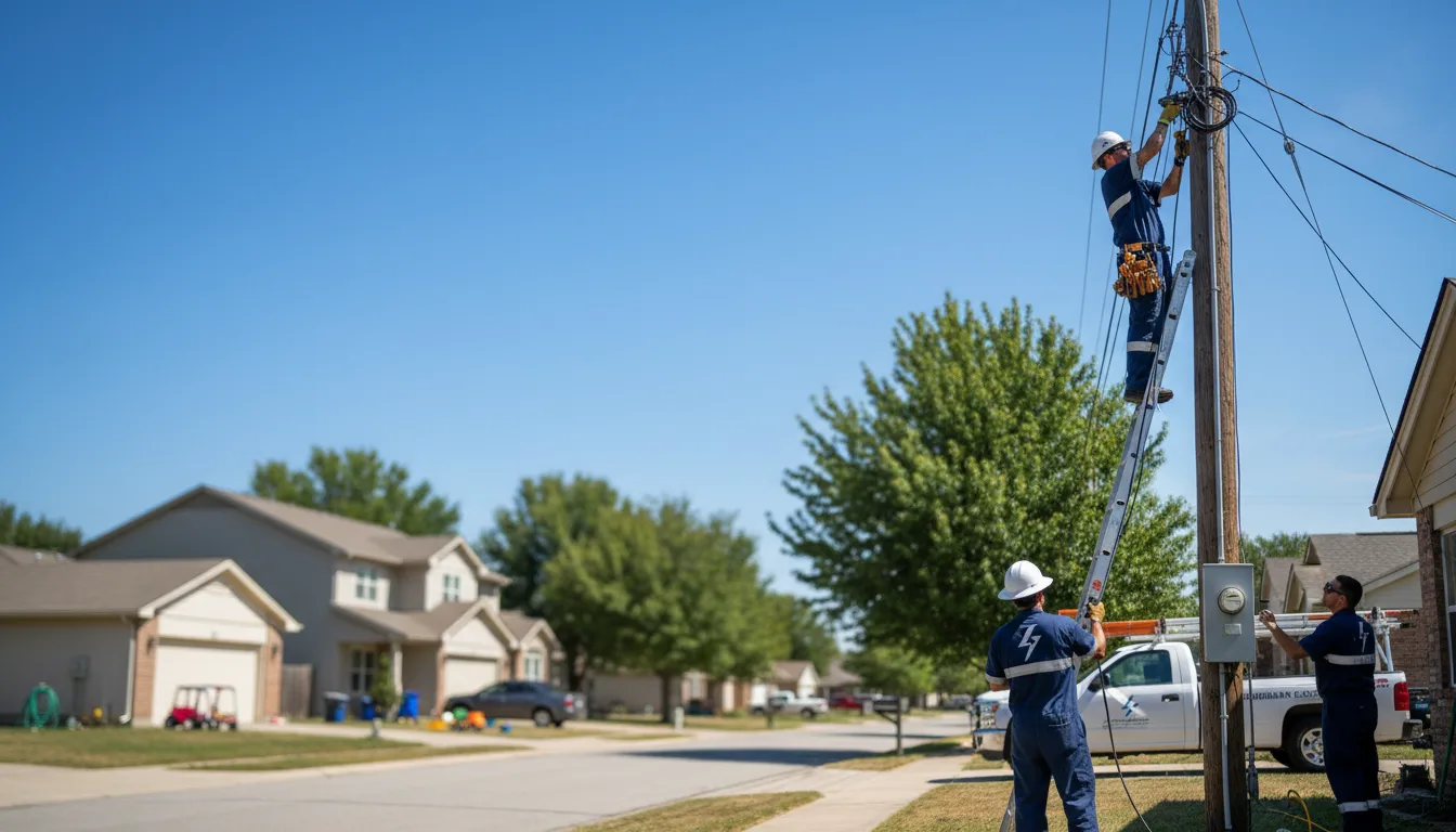 Residential electrician providing installation services in Bolingbrook, IL